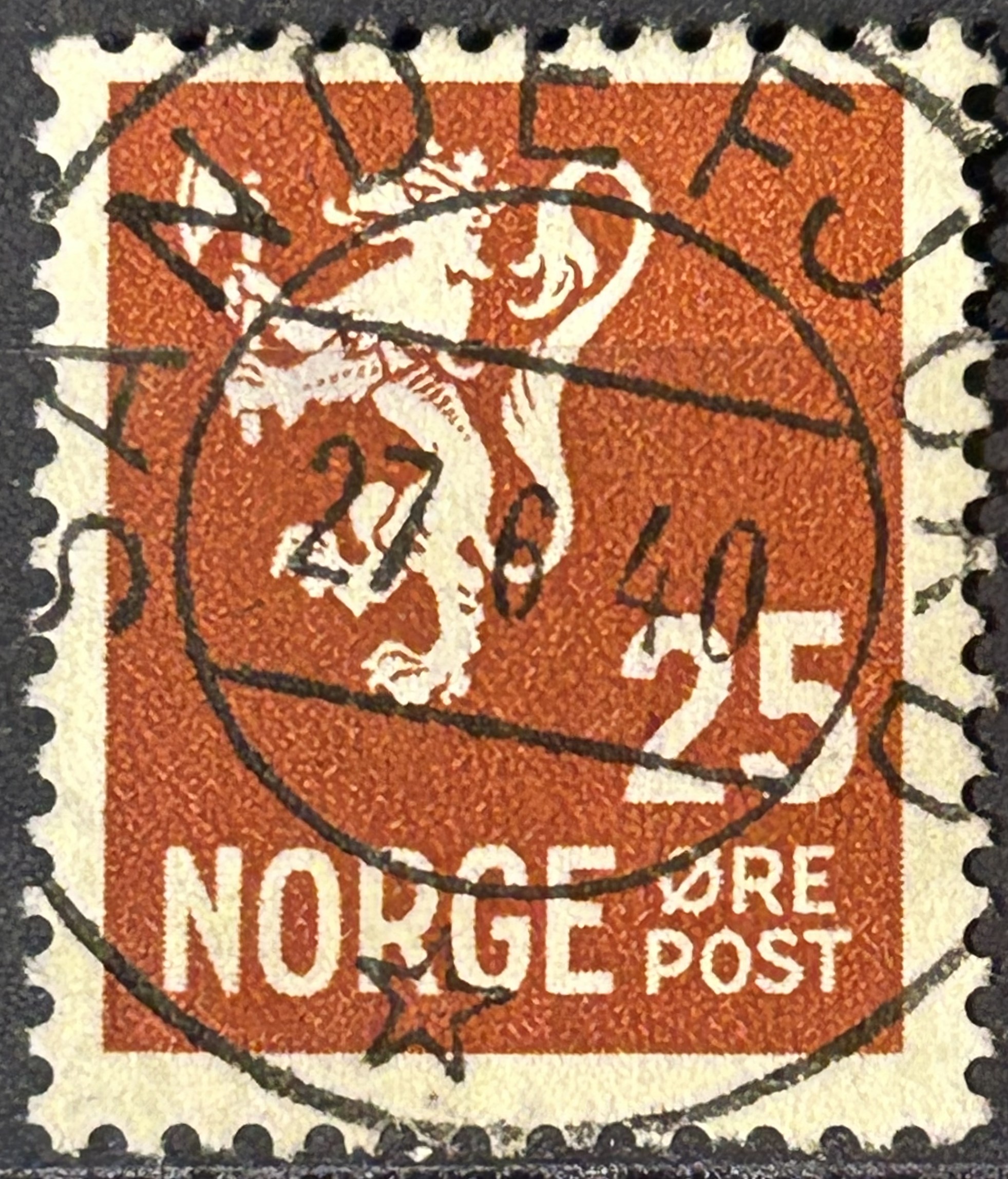 NK 206. LUX=SANDEFJORD 27-6-40=