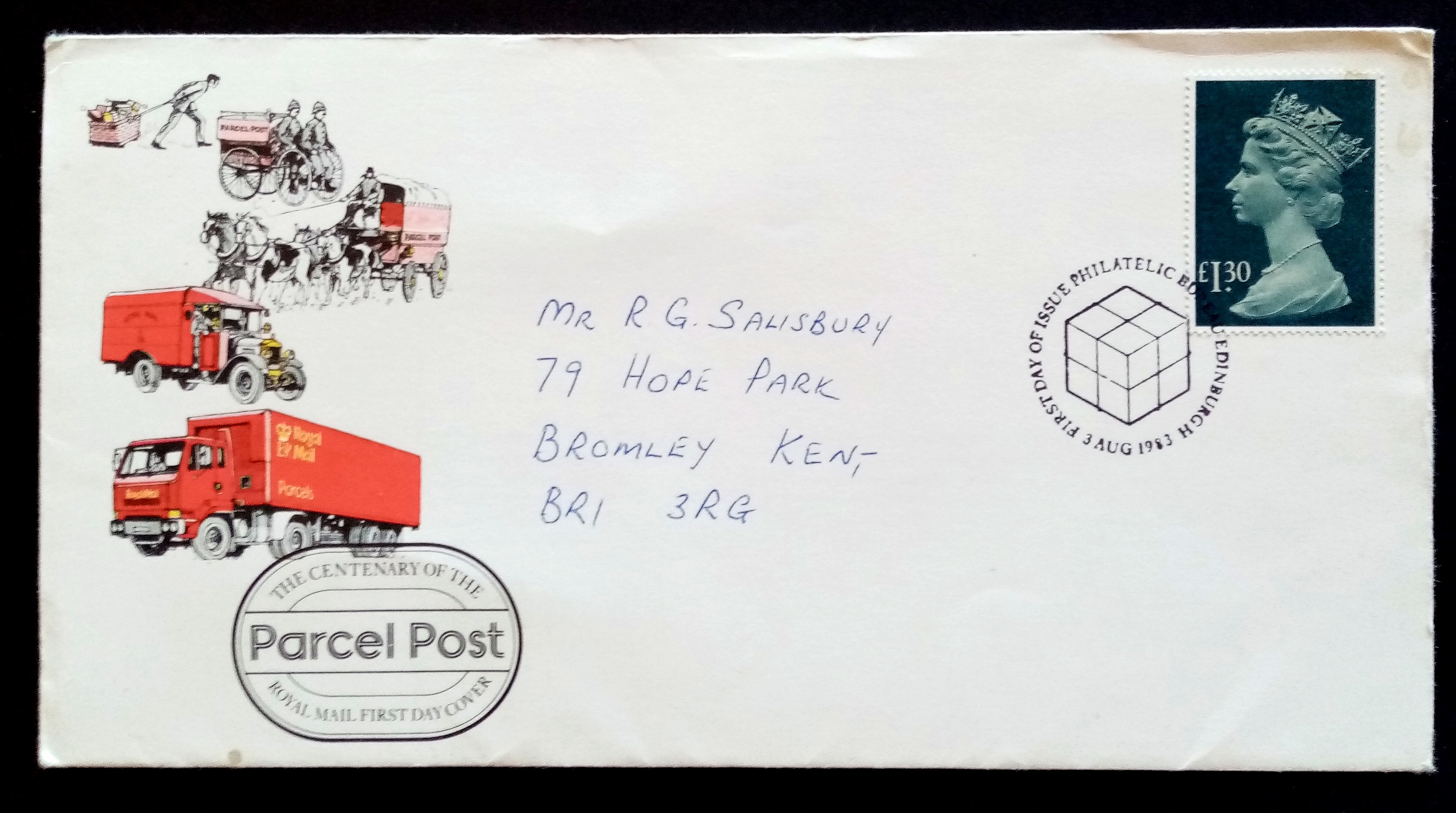 England - FDC 3.AUG.1983. Dronning Elizabeth II (1983)