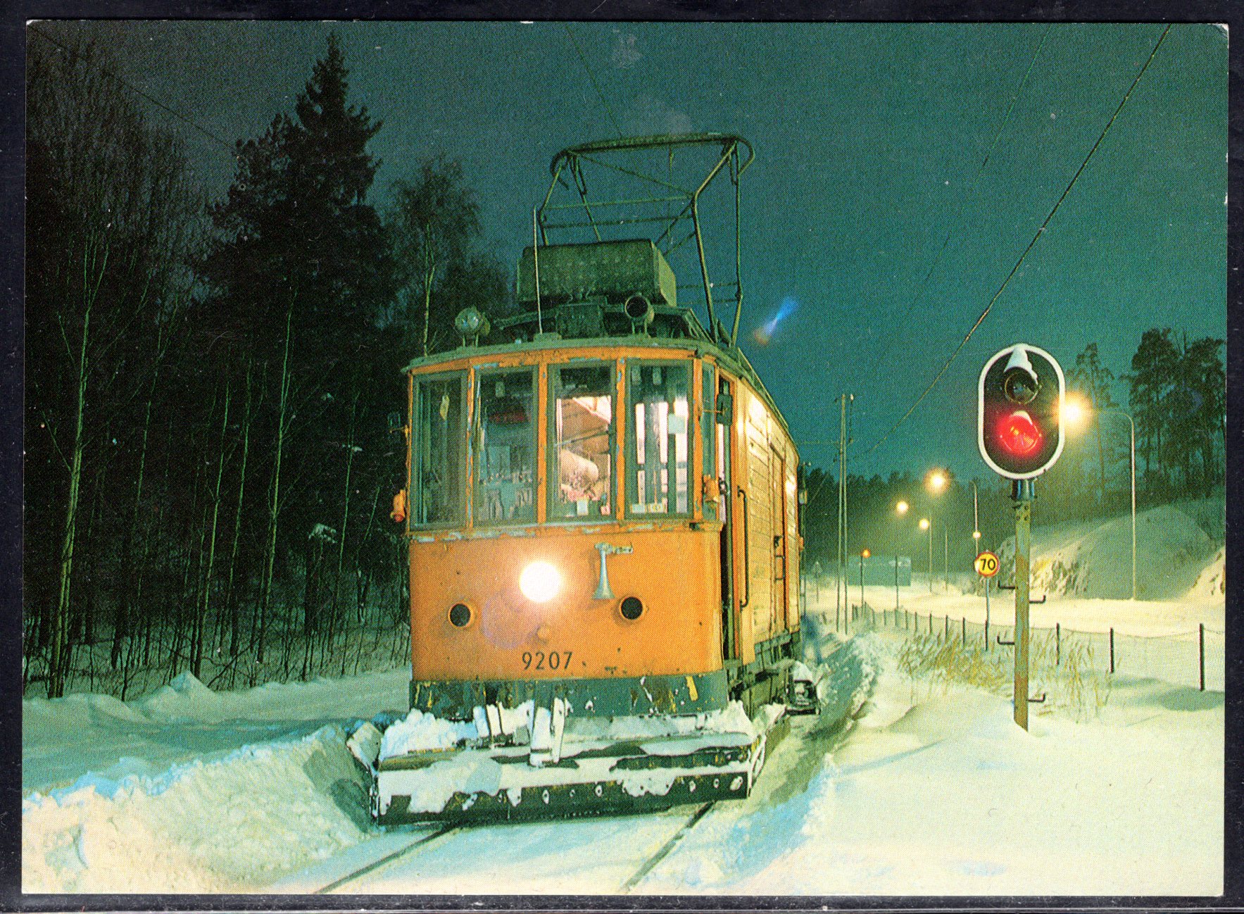 Stockholm Søndra Lidingøns jarnveg vid Kappala på Lidingø 1981 se scan