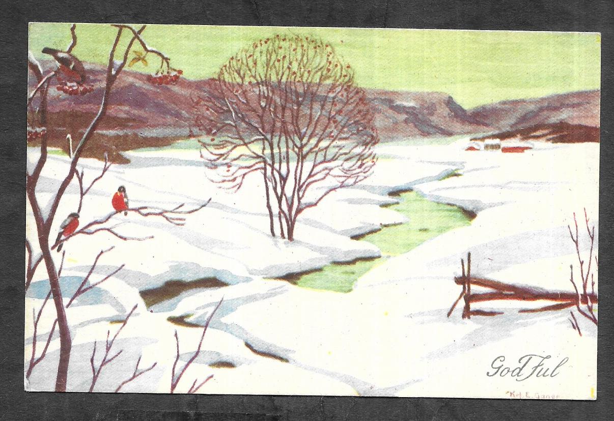 God Jul - sign. - NORSK ARBEIDE u.nr. - [445]