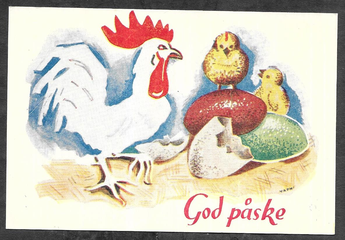 God Påske - sign. - P. & F. Serie C. 10. J.W.E. -Norsk arbeide- [460]