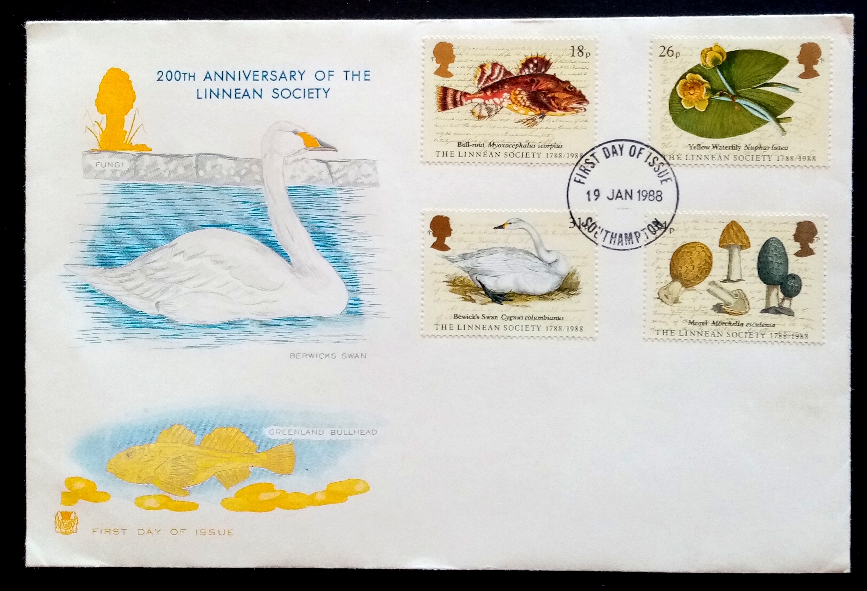 England - FDC - 19.JAN. 1988.