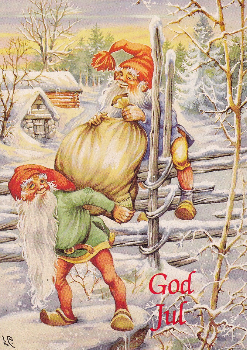 2 nisser med sekk