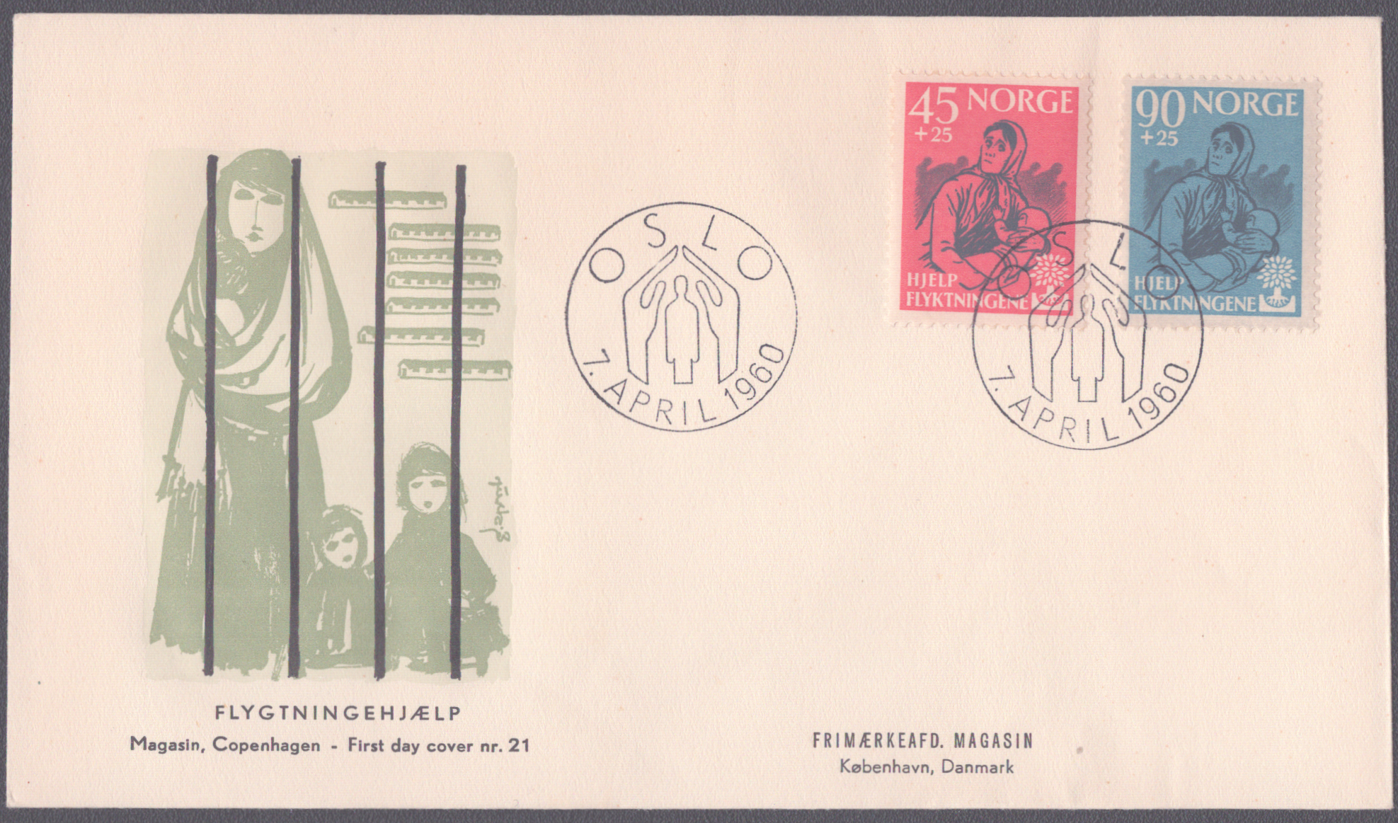 FDC 1960 NK483-NK484 vignett 15