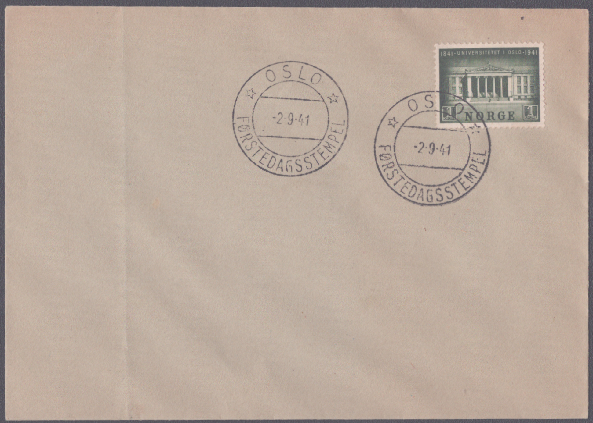 FDC 1941 NK260 stempeltype 1