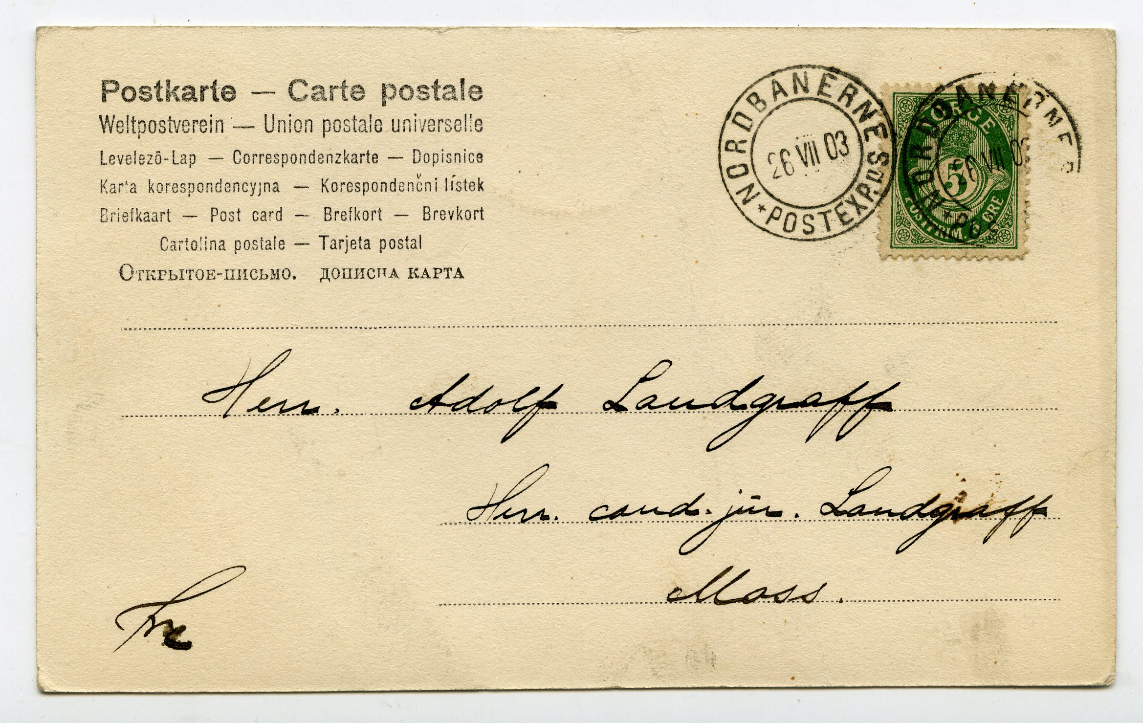 Nordbanernes Postexp.IS, IIS. nor44