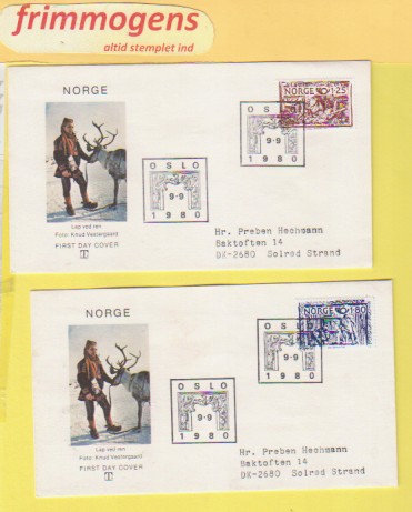 Norden, , Norge FDC NK 869-70 (48996)