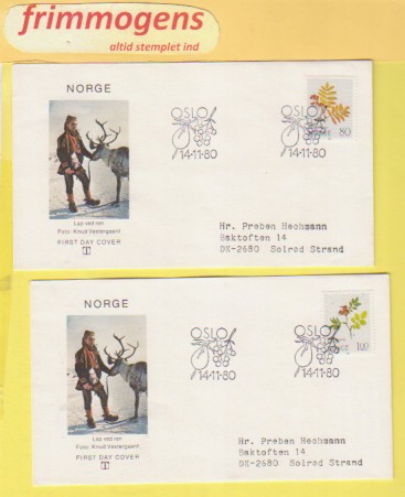 Blomster, , Norge FDC NK 873-74 (48997)