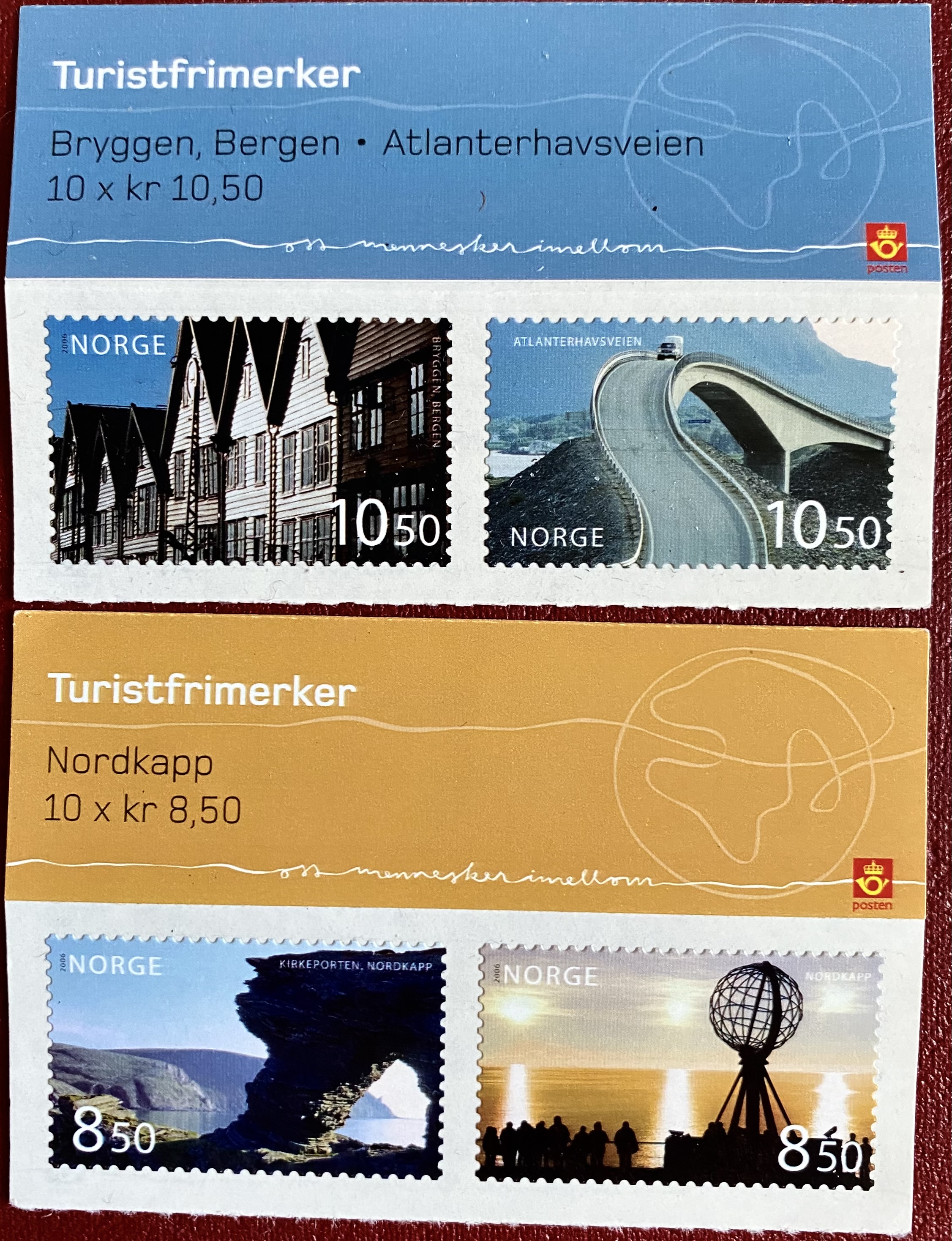 2 x 2 Turistmerker med Arktopp ** Postfrisk