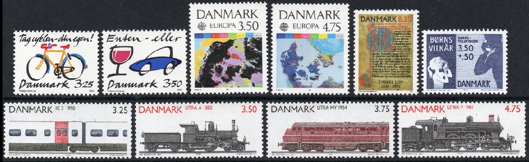 Danske merker 1990-91 **