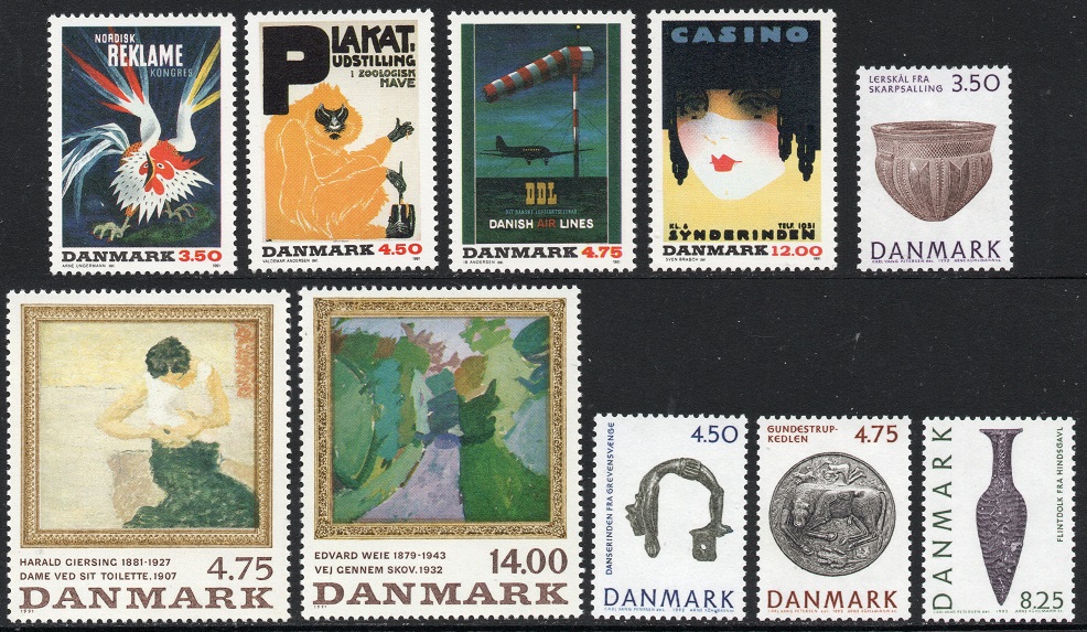 Danske merker 1991-92 **