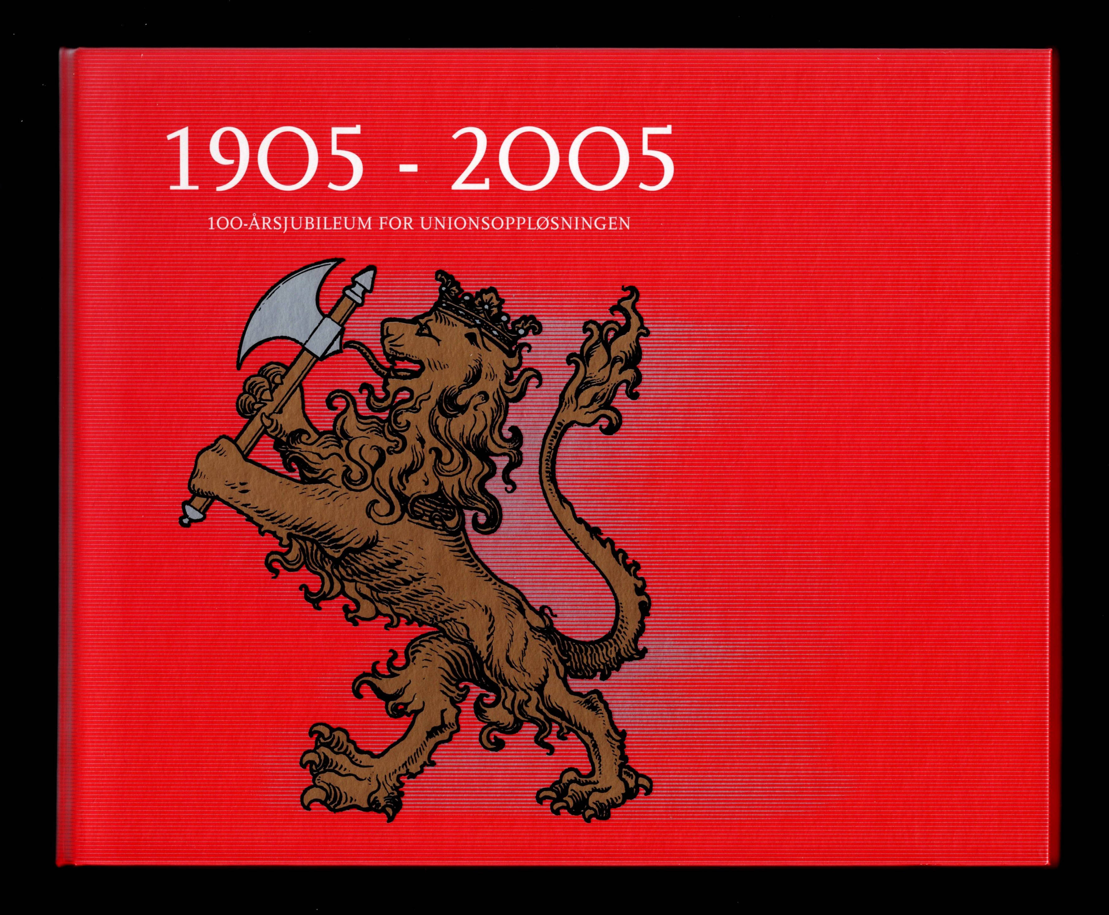 Postens Bok Unionoppløsningen 2005 kort/FDC/**