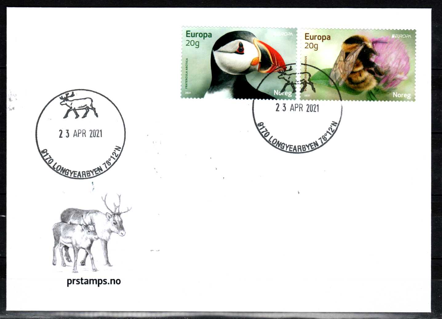 FDC HK 2049-50 stemplet Longyearbyen