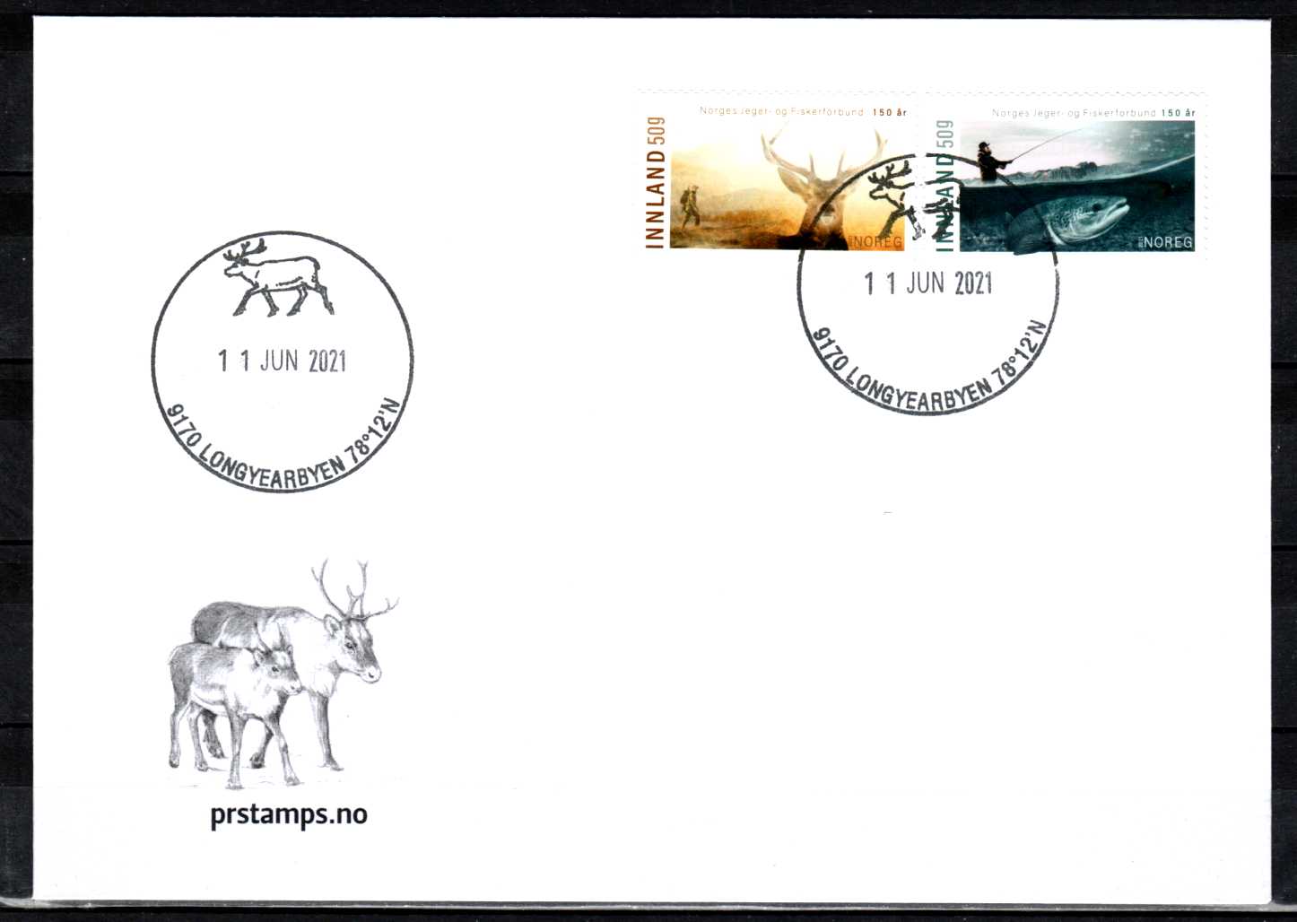 FDC HK 2053-54  stemplet Longyearbyen