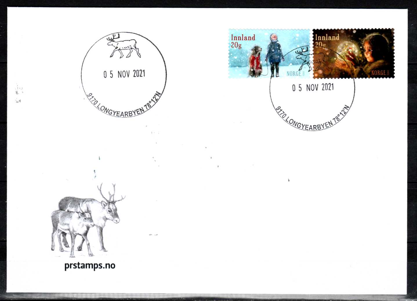 FDC HK 2065-66 stemplet Longyearbyen