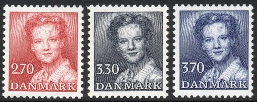 Danmark Afa: 790-92 - Dr. Margrethe II **