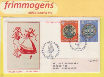 Europa, , Norge FDC NK 884-85 (49000)