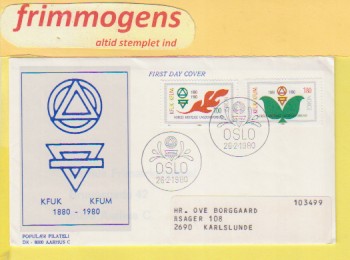 Ungdomsforbund, , Norge FDC NK 857-58 (49001)