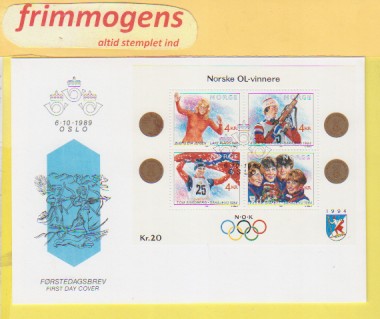 OL-vinnere, , Norge FDC NK BL 11 (49002)