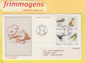 Fugler, , Norge FDC NK 859-62 (49003)