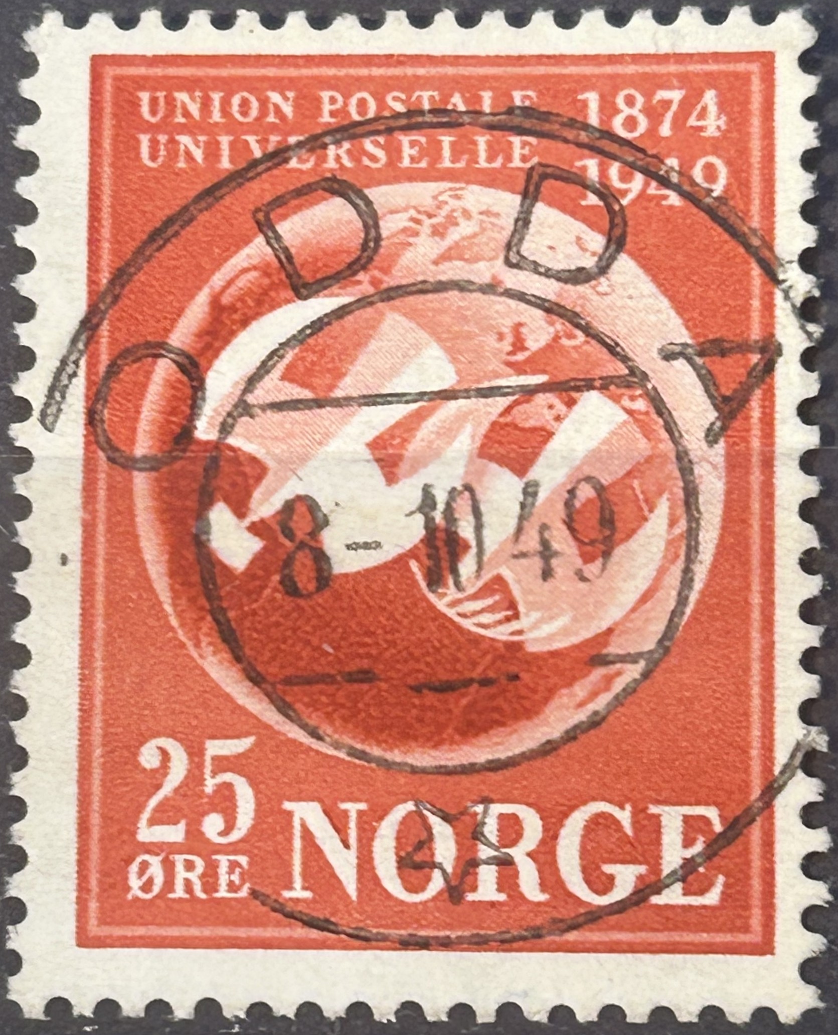 NK 381. PRIMA=ODDA 8-10-49=