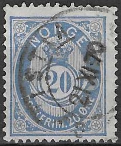 Norge NK 54 IId klassificert af H.J. Enger - verdi 220 NOK