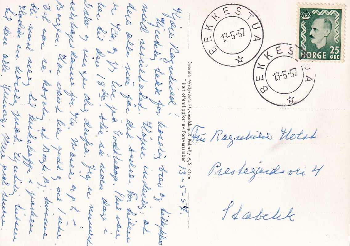 BEKKESTUA 13.5.1957
