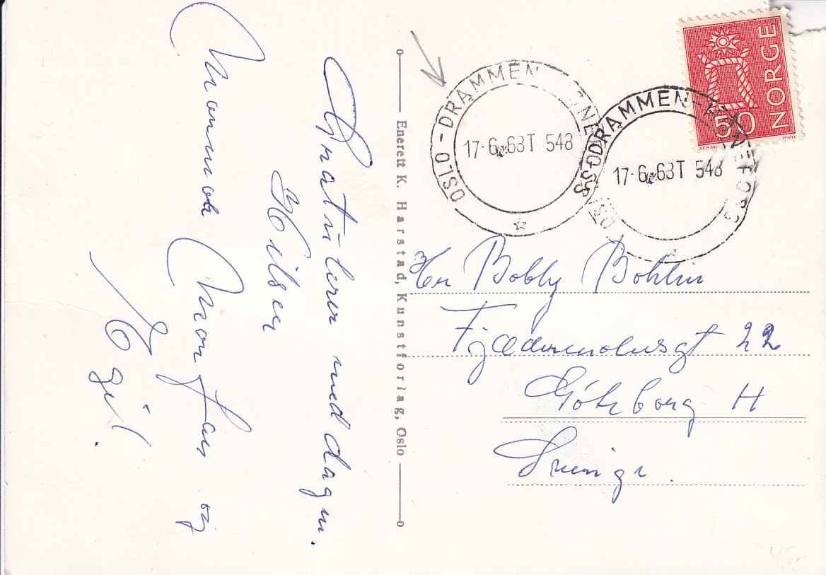 OSLO - DRAMMEN - HØNEFOSS 17.6.1968T