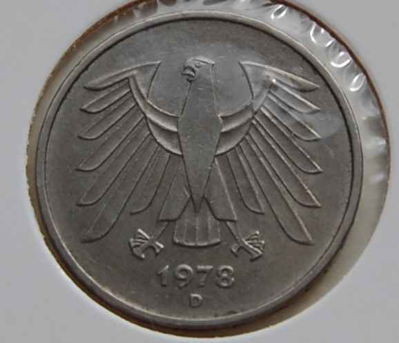 TYSKLAND. 5 MARK 1978 D