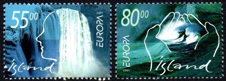Island Afa: 966-67 - Europafrimerker **