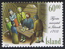 Island Afa: 1027 - Manntallet i 1703 **