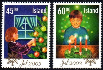 Island Afa: 1034-35 - Julefrimerker 2003 **