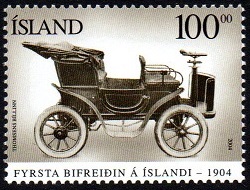 Island Afa: 1055 - Den første bil **