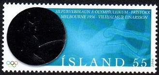 Island Afa: 1123 - 50-året for Islands 1. OL-medalje **