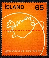Island Afa: 1125 - 100-året for telefonforbindelse til utlandet **