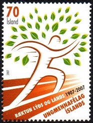 Island Afa: 1144 - Islands Ungdomsforening 100 år **