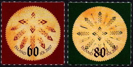 Island Afa: 1165-66 - Julefrimerker 2007 **