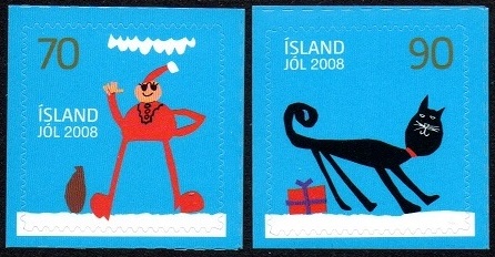 Island Afa: 1196E-97E - Julefrimerker 2008 **
