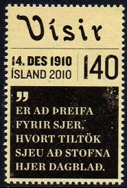 Island Afa: 1273 - Avisen Visir 100 år **