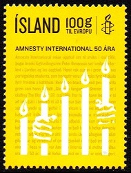 Island Afa: 1309 - Amnesty International 50 år **