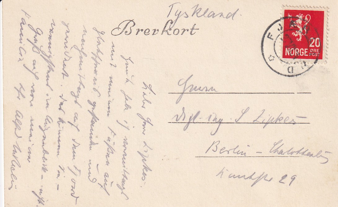 FJÆRLAND  27.VII.1934