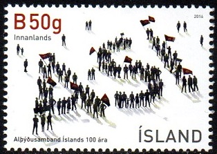 Island Afa: 1462 - Islands fagforbund 100 år **