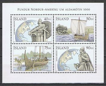 Island Afa: 930-33 - 1000 året for nordboernes oppd. Amerika **