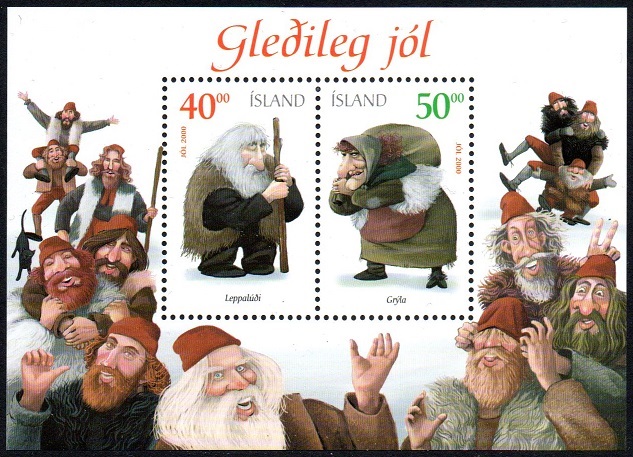 Island Afa: 954-55 - Julefrimerker 2000 **