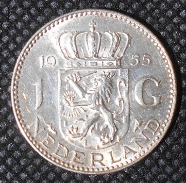 1 Gulden 1955 Sølv