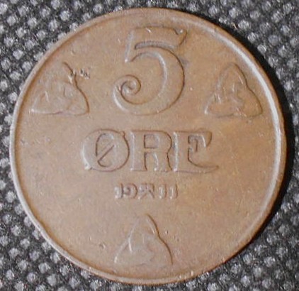 5 øre 1911