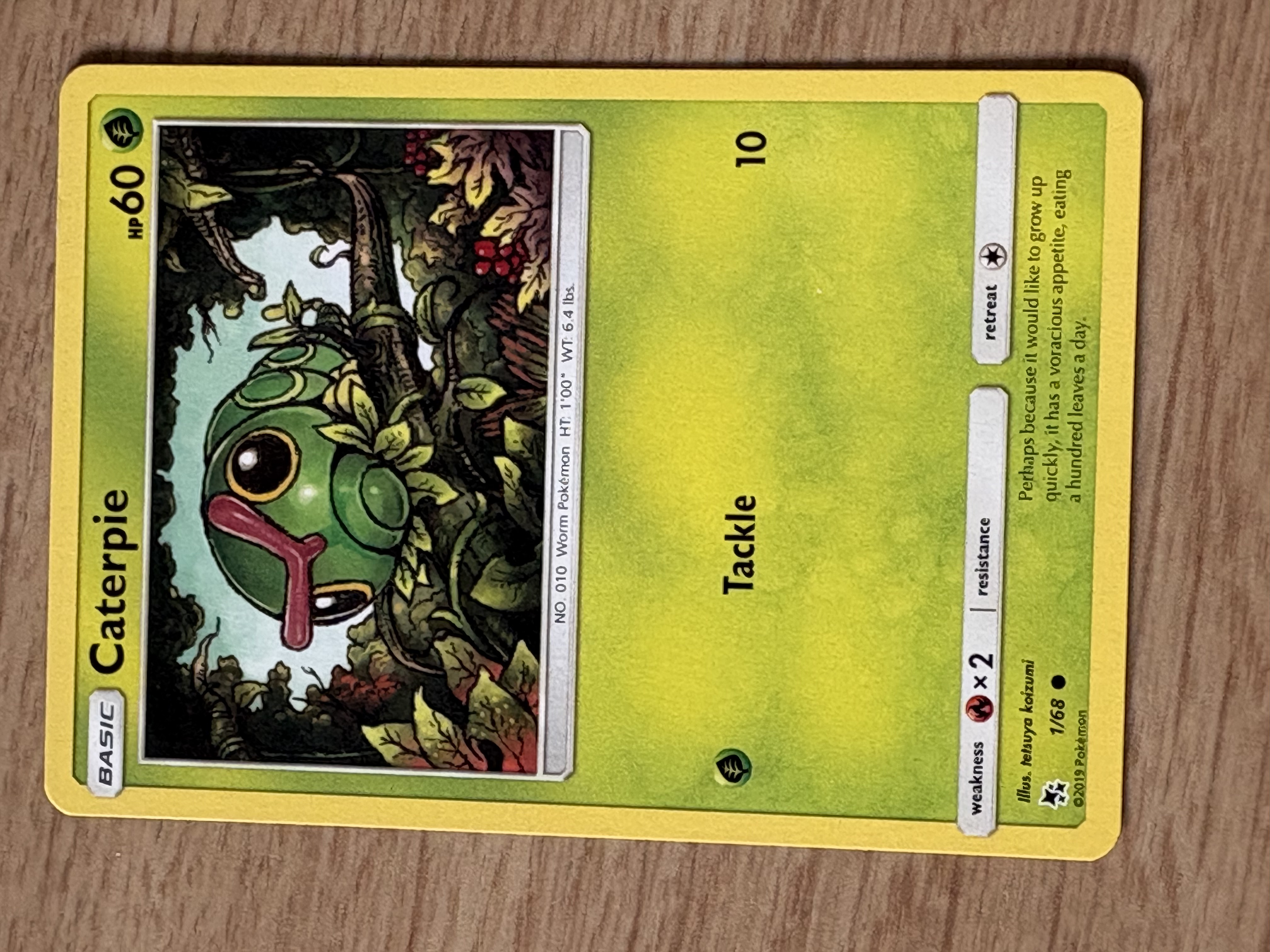 2019 - Caterpie - HP 60 - 1/68 - V