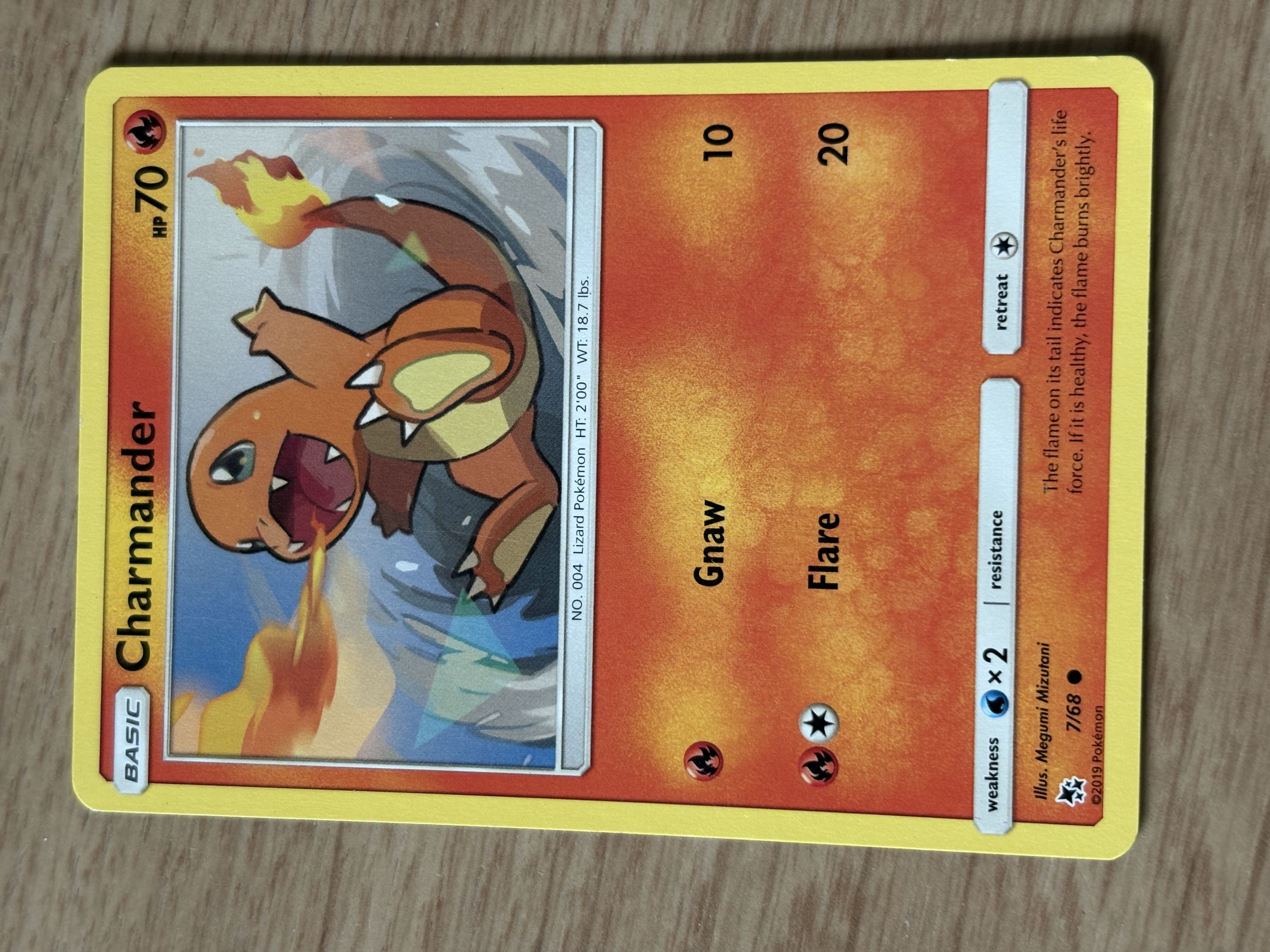 2019 - Charmander - HP 70 - 7/68 - V