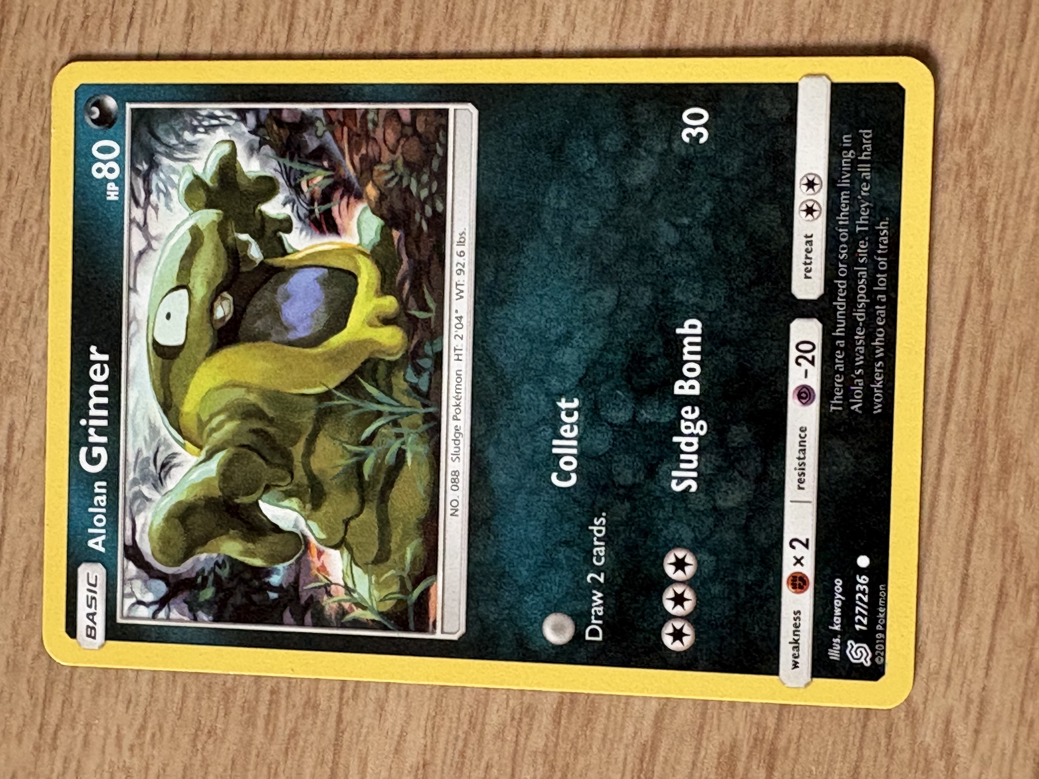 2019 - Alolan Grimer - HP 80 - 127/236 - V