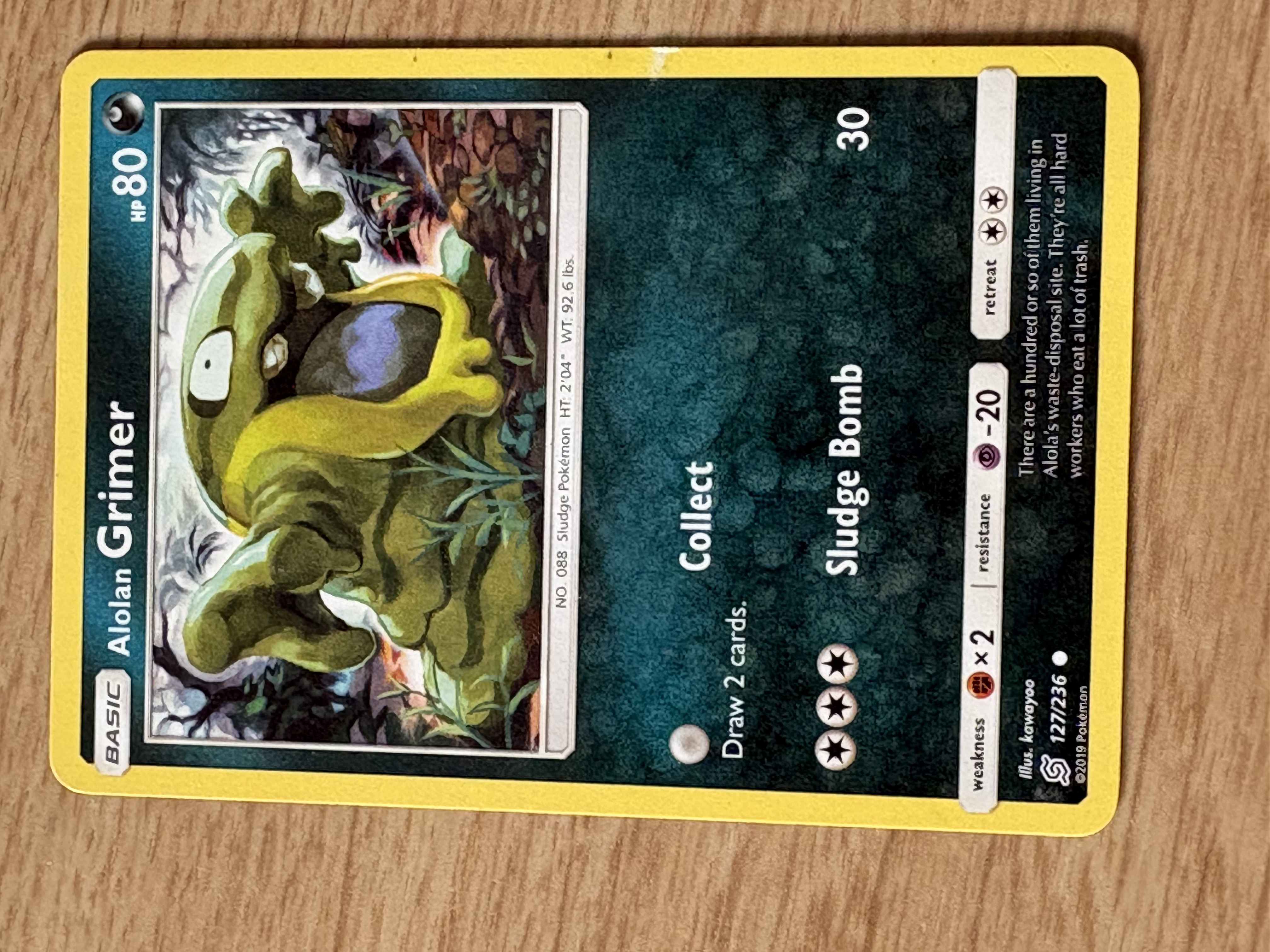 2019 - Alolan Grimer - HP 80 - 127/236 - V